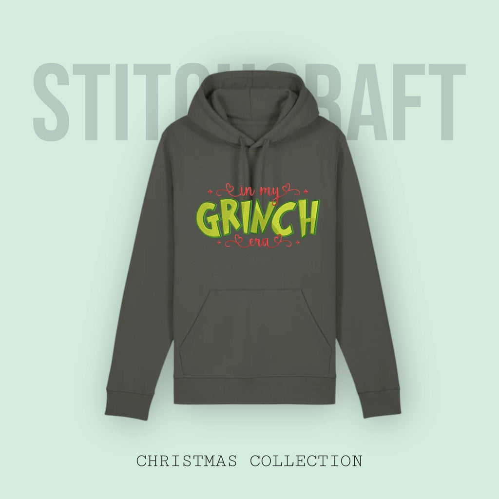 Grinch Hoodie - In my Grinch Era embroidered