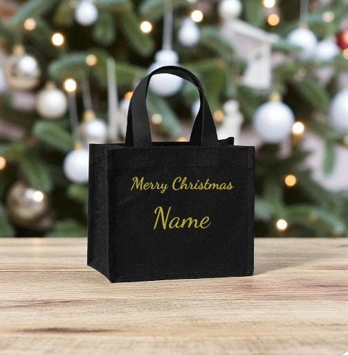 Personalised Burlap Christmas Bag