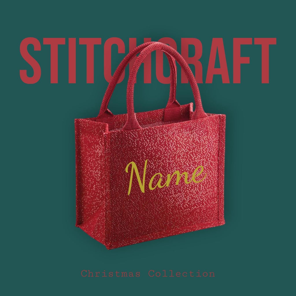 Personalised Burlap Christmas Bag