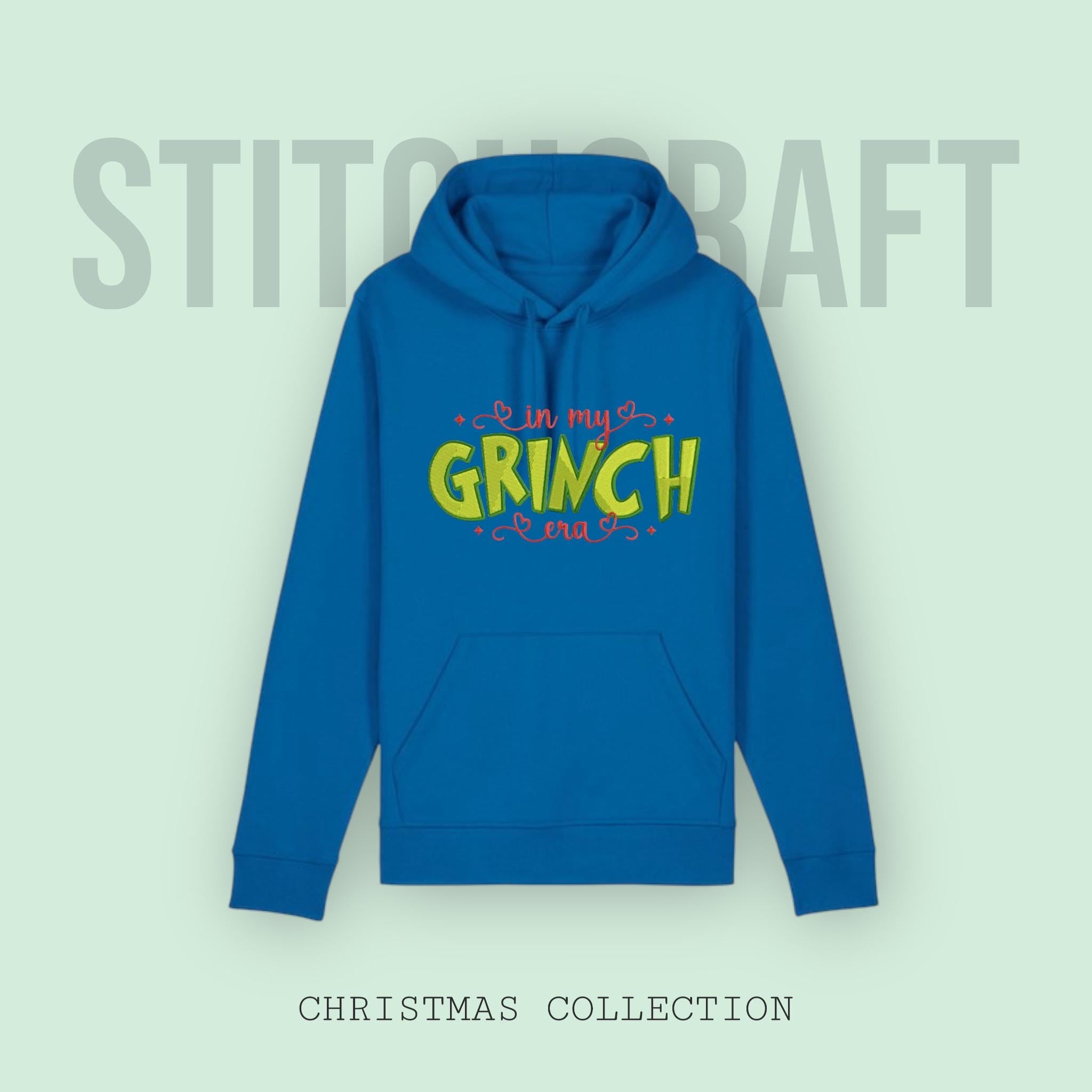 Grinch Hoodie - In my Grinch Era embroidered